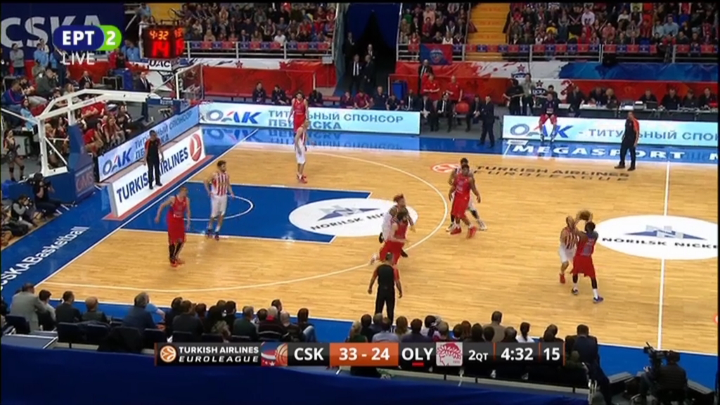 ΤΣΣΚΑ – Ολυμπιακός 41-33 (ΗΜ.)