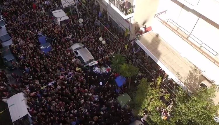 Το τελευταίο αντίο στον Παντελίδη από ψηλά – ΒΙΝΤΕΟ