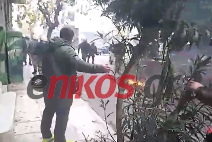 Ένταση με μολότοφ στην Σολωμού – ΤΩΡΑ- ΒΙΝΤΕΟ