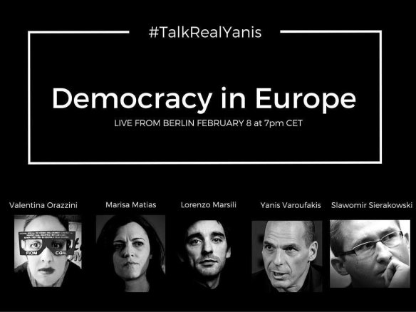 Διαδικτυακή συζήτηση στο Βερολίνο για το νέο κόμμα του Βαρουφάκη