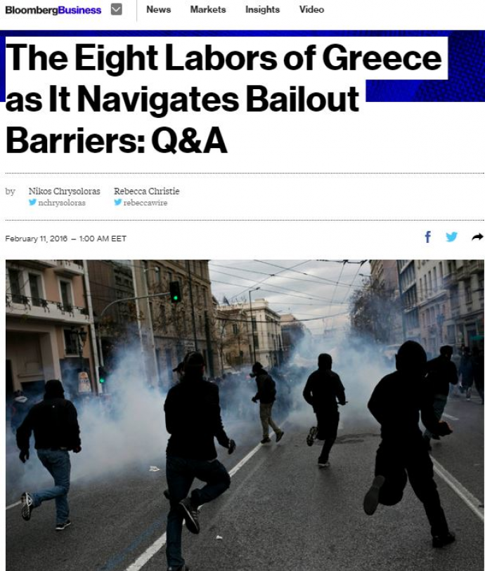 Bloomberg: Οκτώ άθλοι που καλείται να πετύχει η Ελλάδα