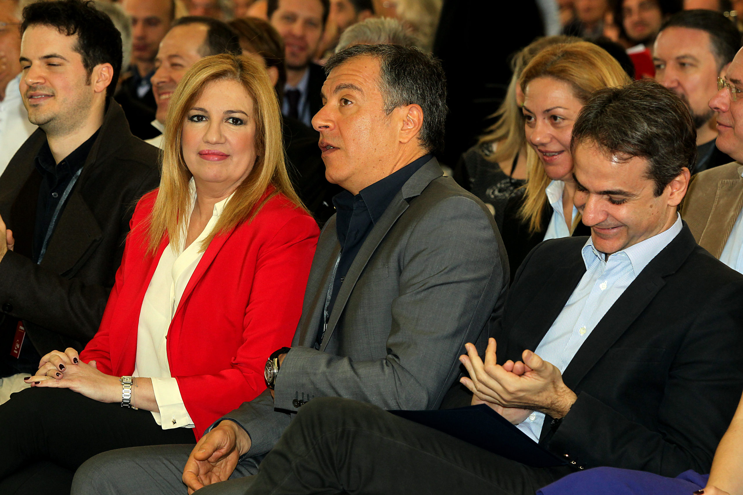 Κοινή στάση από ΝΔ-Δημοκρατική Συμπαράταξη-Ποτάμι στη σύσκεψη των πολιτικών αρχηγών