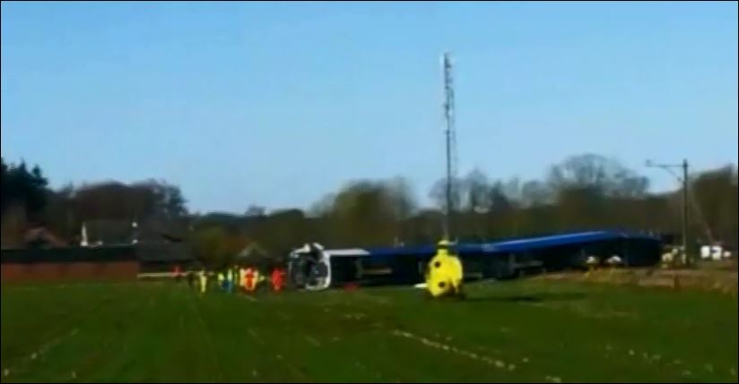 Εκτροχιασμός τρένου στην Ολλανδία με έναν νεκρό και 10 τραυματίες