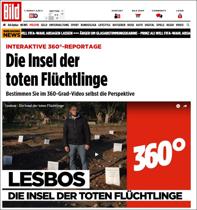 Bild: Λέσβος, το νησί των νεκρών προσφύγων – ΒΙΝΤΕΟ