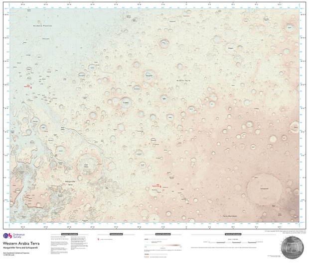 Ο πρώτος χάρτης για τον Άρη – ΦΩΤΟ