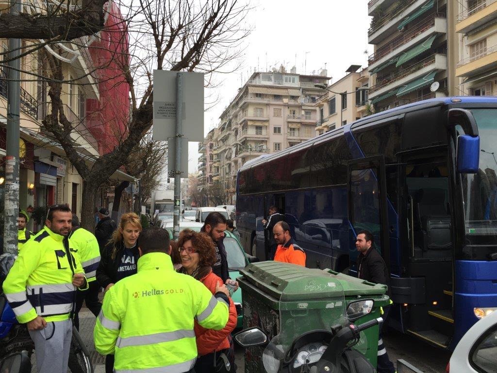 Νέες ΦΩΤΟ από τη συγκέντρωση μεταλλωρύχων στη Θεσσαλονίκη – ΤΩΡΑ