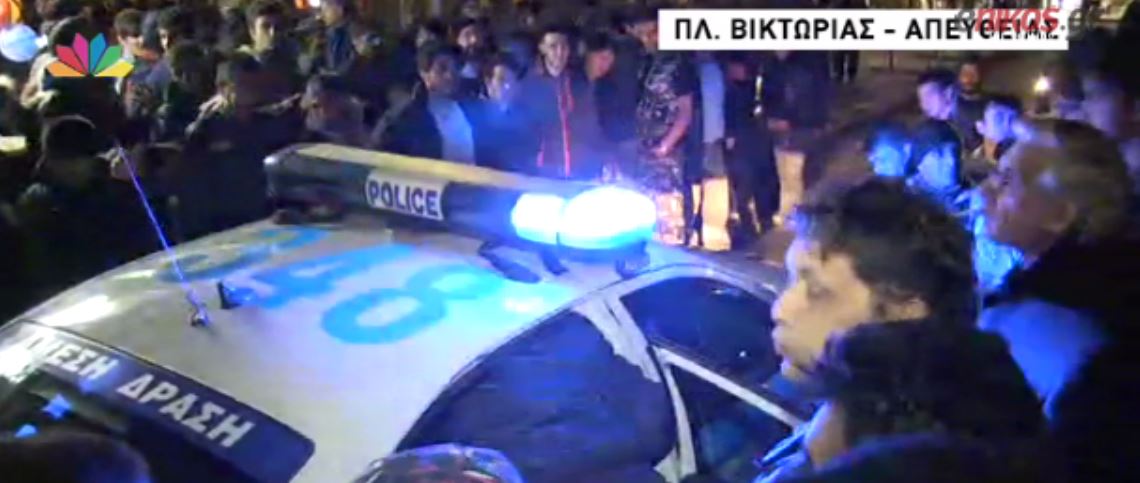 Ένταση στην πλατεία Βικτωρίας – ΒΙΝΤΕΟ