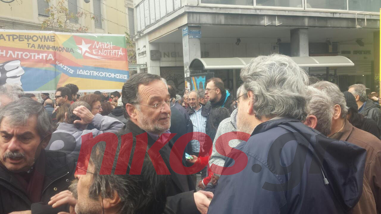 Ο Λαφαζάνης στις συγκεντρώσεις – ΦΩΤΟ – ΤΩΡΑ