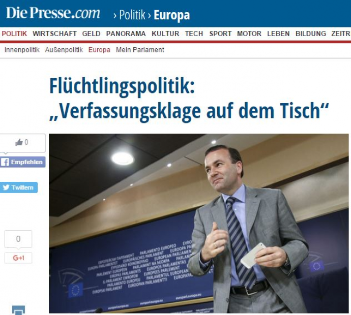 O Βέμπερ απειλεί την Ελλάδα με “προσωρινή” αποπομπή από τη Σένγκεν