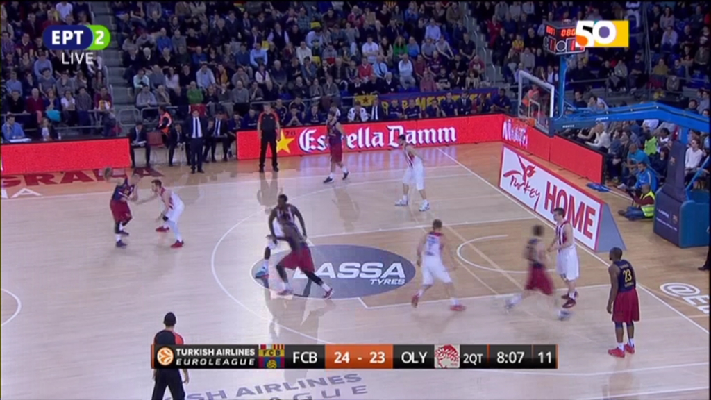 Μπαρτσελόνα – Ολυμπιακός 45-31 (ΗΜ.)