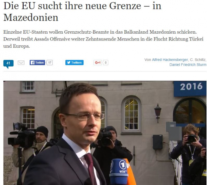 Welt: Η ΕΕ «βλέπει» τα νέα σύνορά της στα Σκόπια