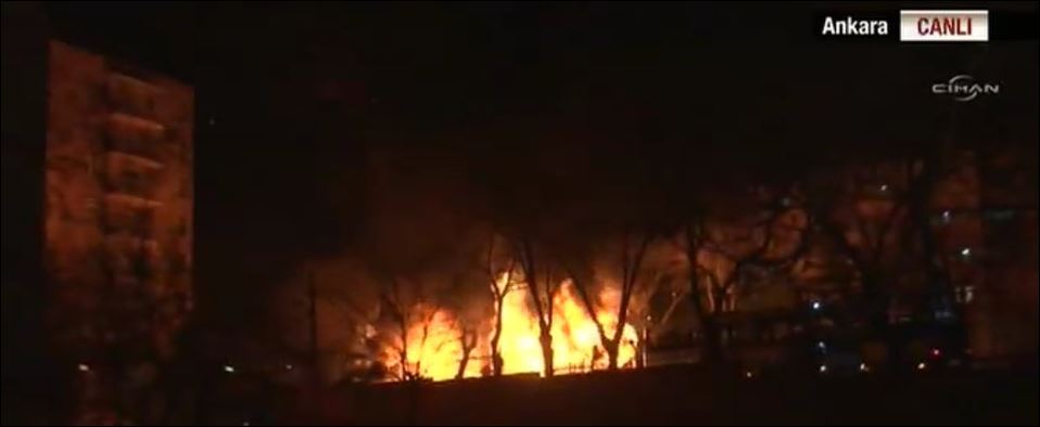 Οι πρώτες εικόνες από την ισχυρή έκρηξη στην Άγκυρα – ΒΙΝΤΕΟ