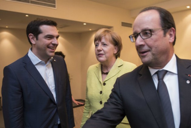 Τριμερής συνάντηση του Πρωθυπουργού με Μέρκελ και Ολάντ – ΒΙΝΤΕΟ