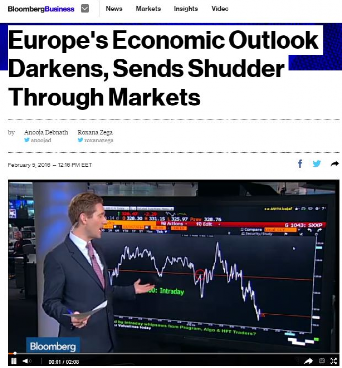Bloomberg: Χάνεται η αισιοδοξία των επενδυτών στην Ευρώπη
