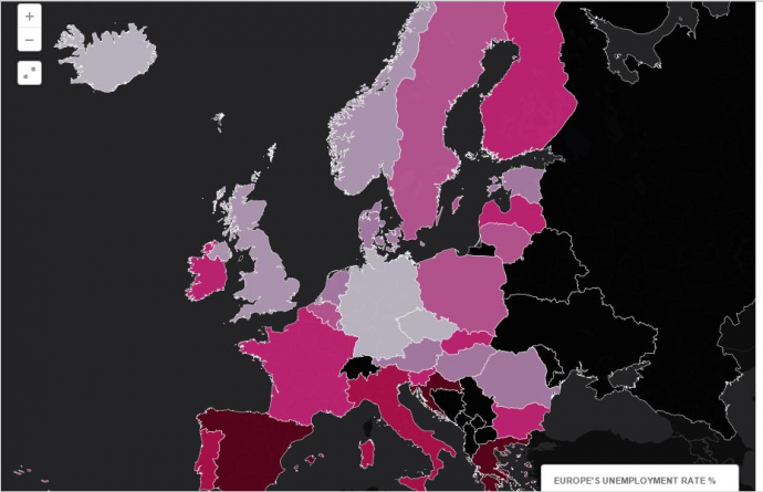 Ο χάρτης της ανεργίας στην Ευρώπη- Πώς διαμορφώνεται στους νέους ανά χώρα