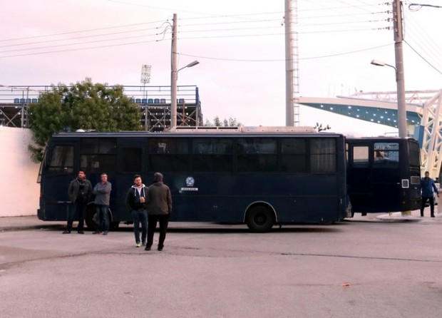 Μπλόκο από την αστυνομία στους οπαδούς του Παναθηναϊκού