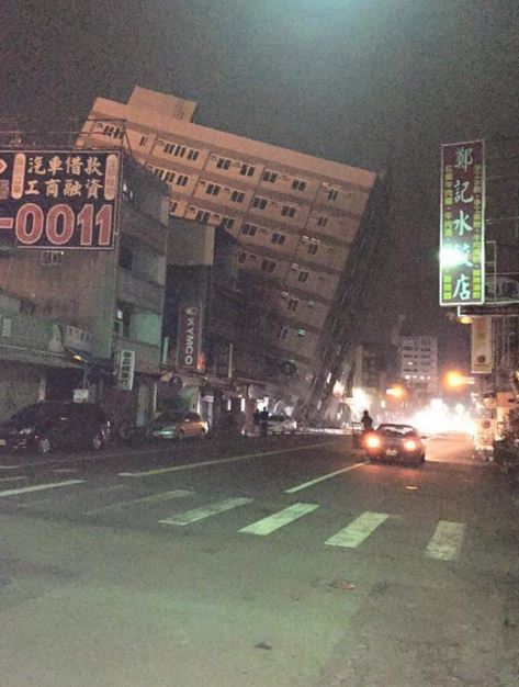 Συγκλονιστικές εικόνες από τον σεισμό στη Ταϊβάν – ΦΩΤΟ