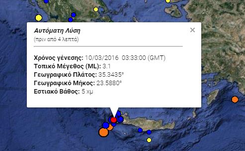 Νέα ασθενής σεισμική δόνηση στην Κρήτη