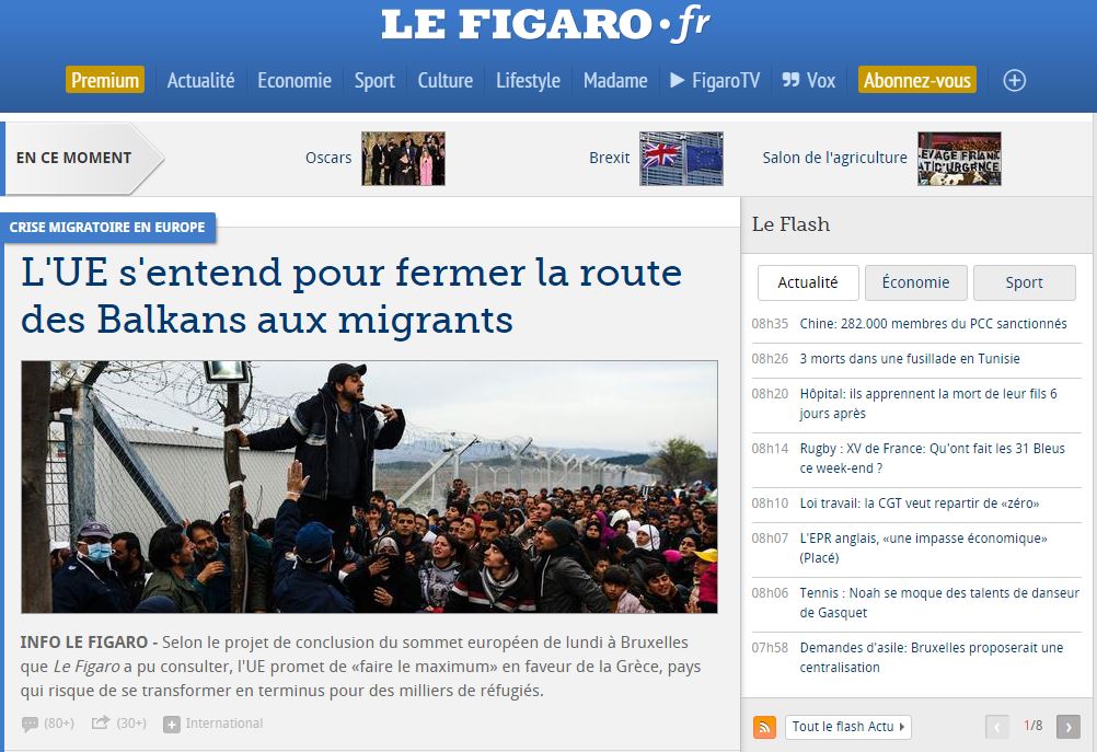 Le Figaro: Η ΕΕ προτίθεται να κλείσει τη βαλκανική διαδρομή για τους μετανάστες – ΒΙΝΤΕΟ