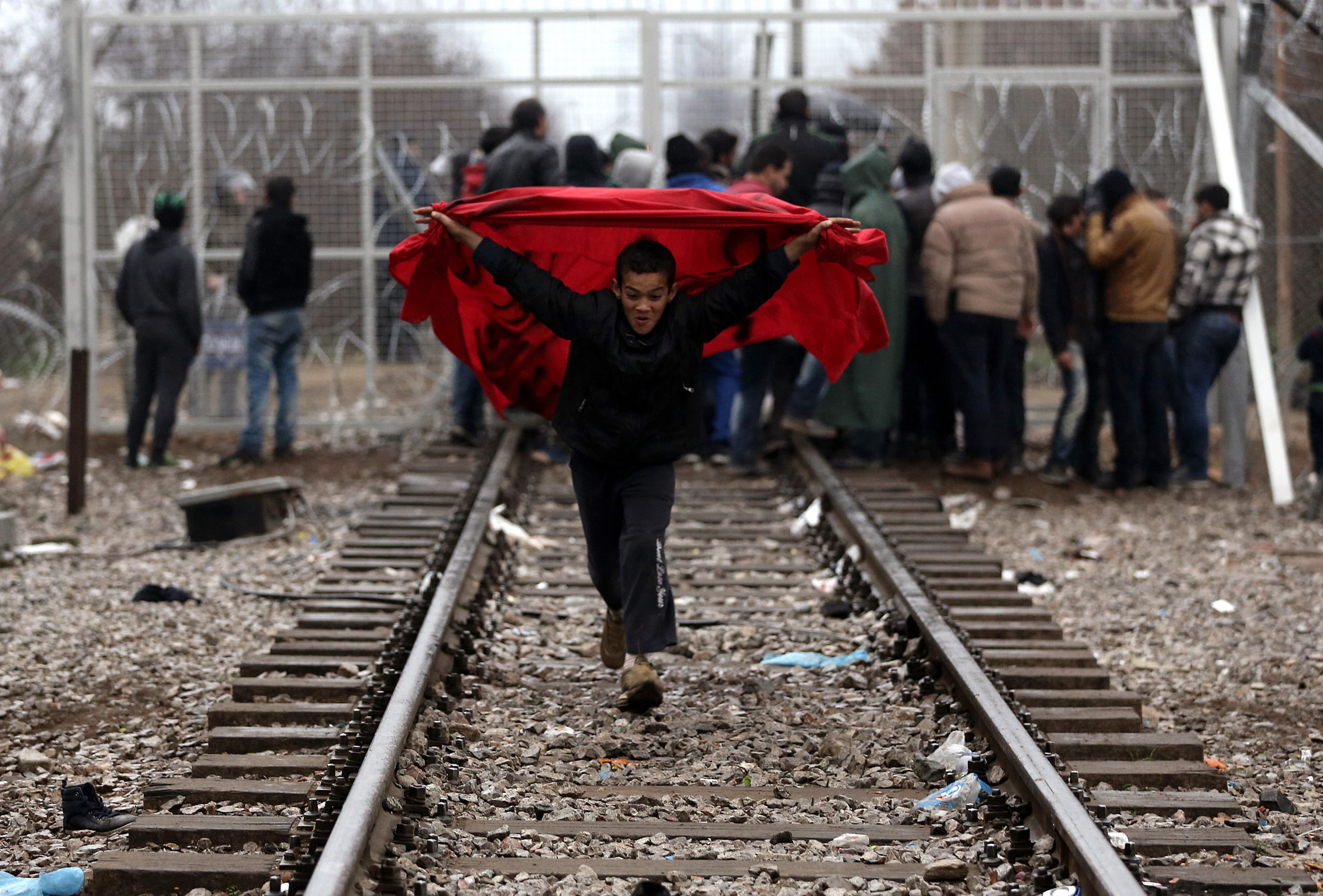 Συγκέντρωση διαμαρτυρίας προσφύγων στην Ειδομένη