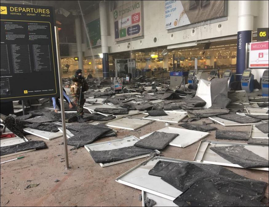 Ζώνη με εκρηκτικά στο αεροδρόμιο των Βρυξελλών
