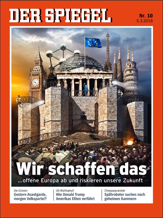 Το πρωτοσέλιδο του Spiegel για την Ευρώπη –”φράχτη”