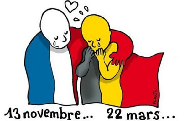 Το συγκλονιστικό σκίτσο για την επίθεση στις Βρυξέλλες – ΦΩΤΟ