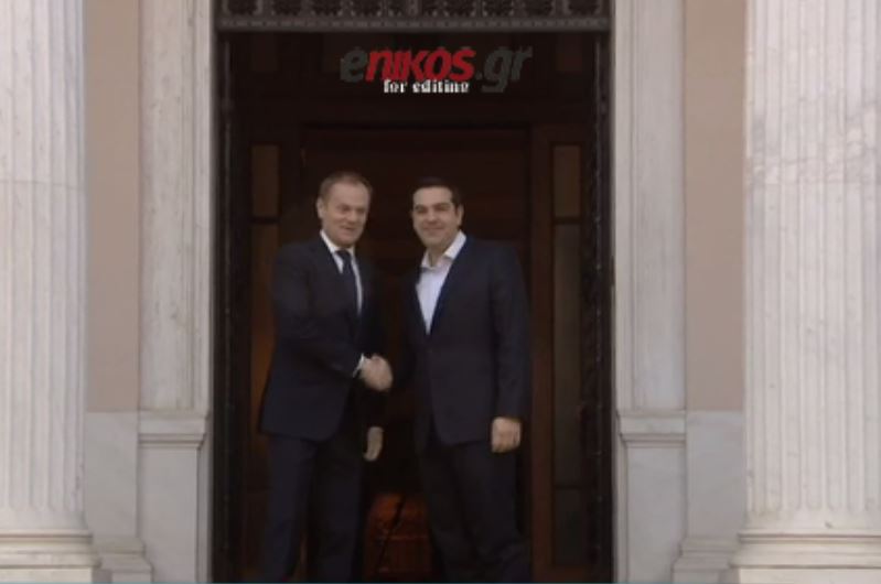 Στο Μαξίμου ο Ντόναλντ Τουσκ – ΒΙΝΤΕΟ