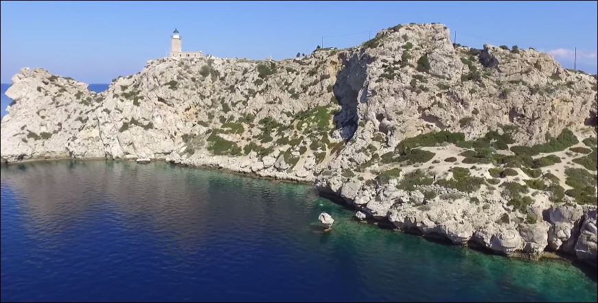 Ο φάρος Ηραίου από ψηλά – ΒΙΝΤΕΟ