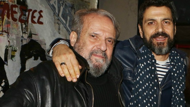 Σπάνια έξοδος του Κώστα Φαλελάκη μετά τον θάνατο του Μηνά Χατζησάββα