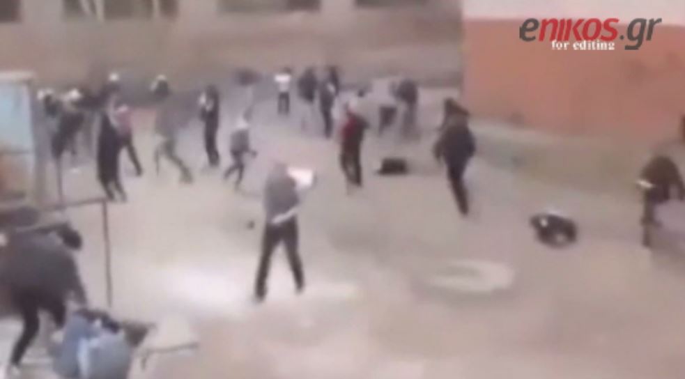 Άγριες συμπλοκές Ελλήνων και Αλβανών μαθητών στην Κρήτη – ΒΙΝΤΕΟ