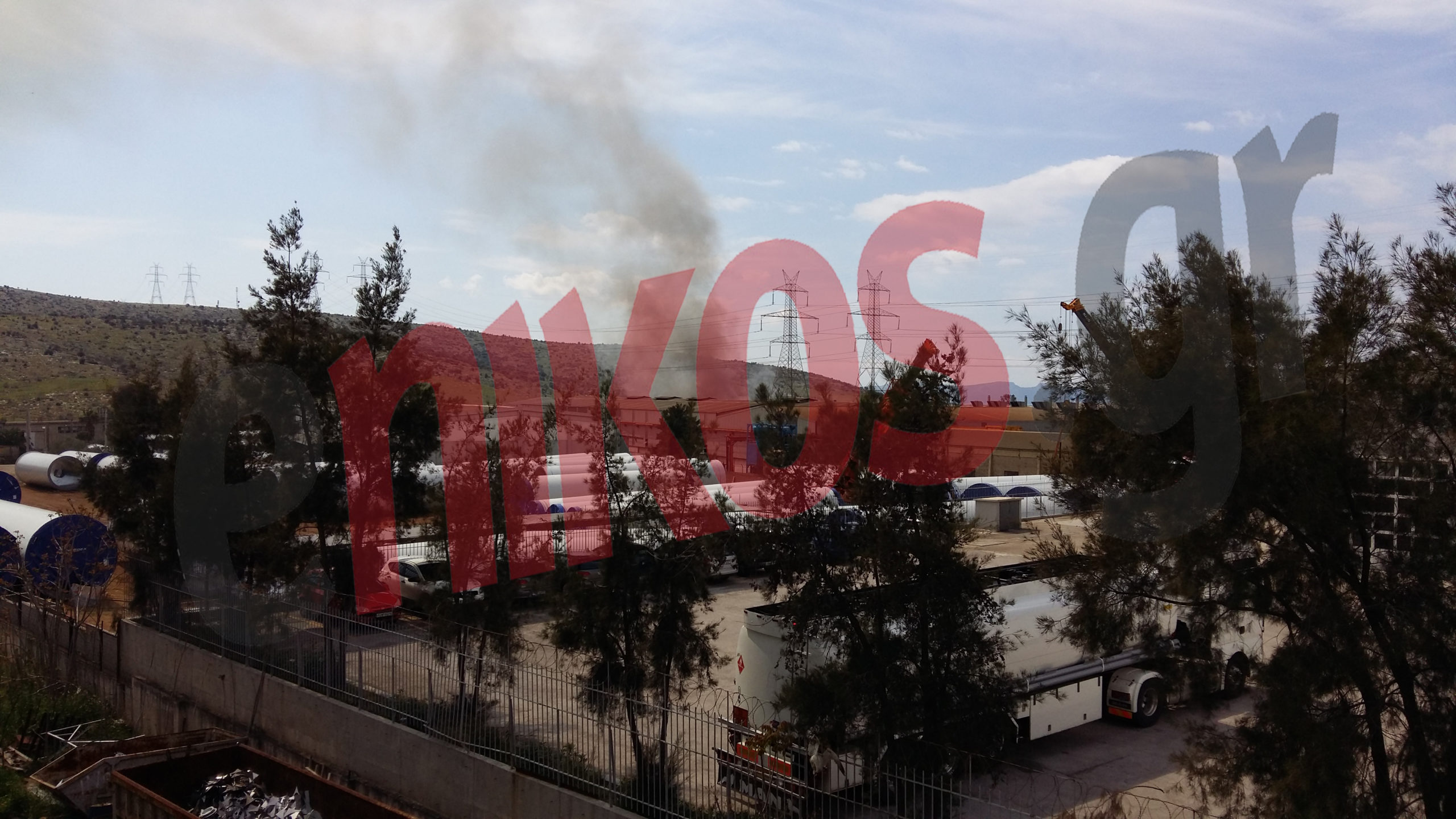 Μάχη με τις φλόγες στη βιοτεχνία στον Ασπρόπυργο – ΦΩΤΟ