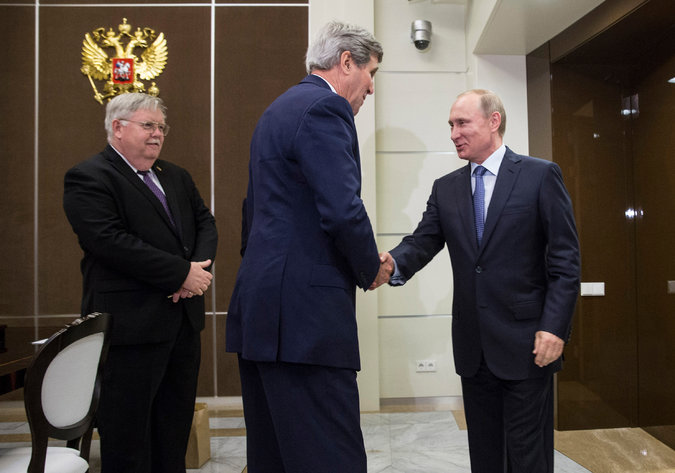 Πρόοδος στις συνομιλίες Πούτιν – Κέρι για τη Συρία