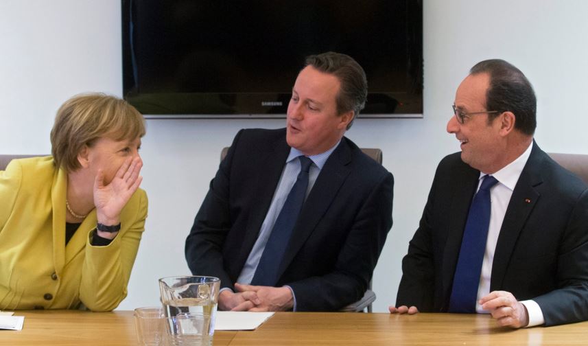 Το… μυστικό της Μέρκελ σε Ολάντ – Κάμερον – ΦΩΤΟ