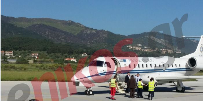 Έφτασε στη Λέσβο ο πρωθυπουργός – ΦΩΤΟ