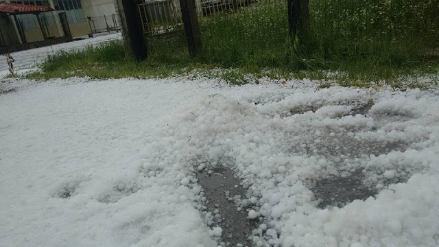 “Καταστροφικό” χαλάζι στον Έβρο – ΦΩΤΟ