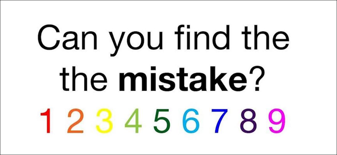 Μπορείς να βρεις το λάθος σε αυτή τη φωτογραφία;