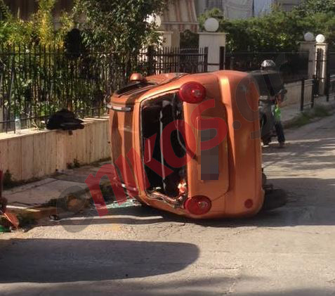 Αυτοκίνητο ανετράπη στην Αγία Παρασκευή – ΦΩΤΟ αναγνώστη