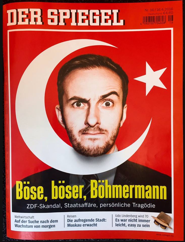 Το Spiegel σατιρίζει το “ναι” της Μέρκελ στον Ερντογάν για τη δίωξη του κωμικού – ΦΩΤΟ