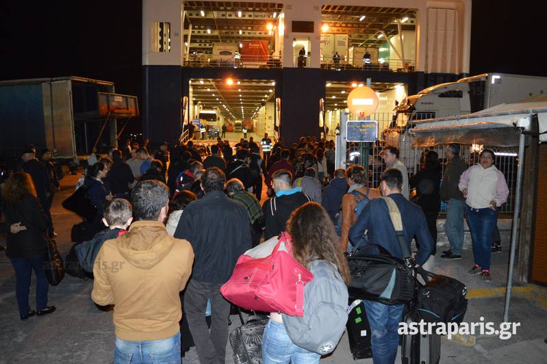 Ομαλή η πρώτη αναχώρηση του πλοίου για τον Πειραιά – ΦΩΤΟ