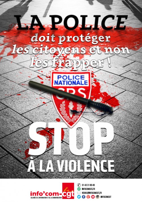 “Εμφύλιος” στη Γαλλία για αφίσα κατά της αστυνομικής βίας – ΦΩΤΟ