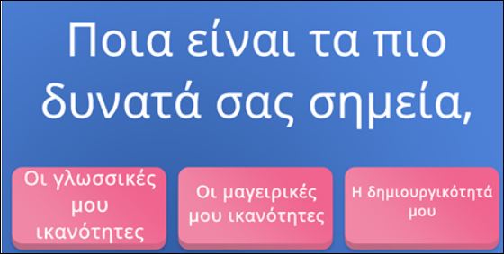 Ποιο είναι το δυνατό σου σημείο; Κάνε το τεστ
