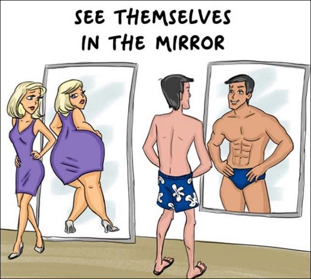 14 σκίτσα που δείχνουν τις διαφορές μεταξύ ανδρών και γυναικών