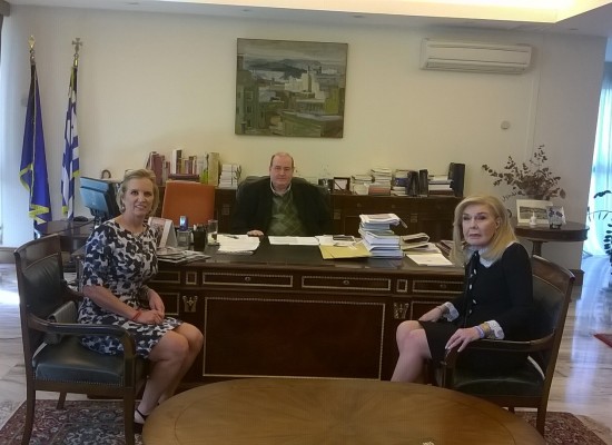 H συνάντηση Νίκου Φίλη με την Kerry Kennedy