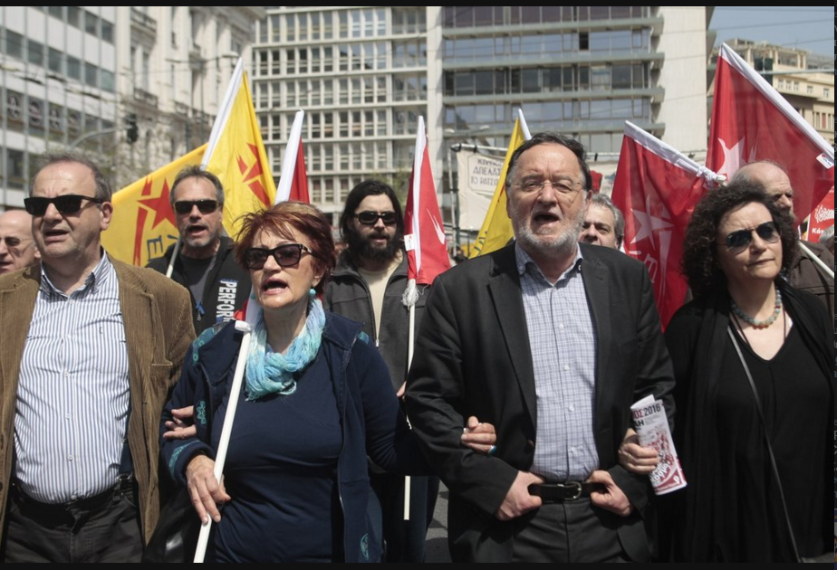 Λαφαζάνης, Βαλαβάνη και Στρατούλης στην συγκέντρωση της ΑΔΕΔΥ – ΦΩΤΟ