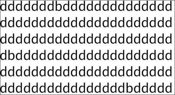 Τεστ όρασης: Έχεις 30 δευτερόλεπτα να βρεις όλα τα “b”