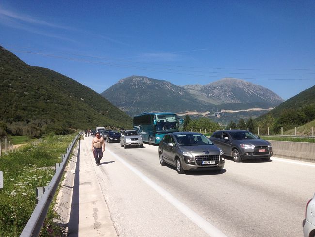 Κλειστή η Εγνατία Οδός στην Παραμυθιά