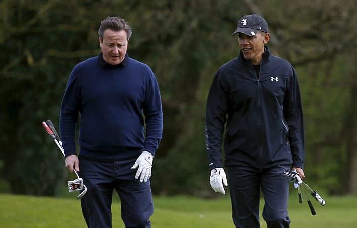 Ο Ομπάμα και ο Κάμερον παίζουν γκολφ – ΦΩΤΟ
