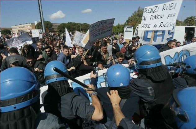 Επεισόδια στην Ιταλία κατά τη διάρκεια διαδηλώσεων – ΒΙΝΤΕΟ