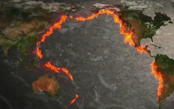 Το “δαχτυλίδι της φωτιάς” στον Ειρηνικό με τα 452 ηφαίστεια – ΒΙΝΤΕΟ